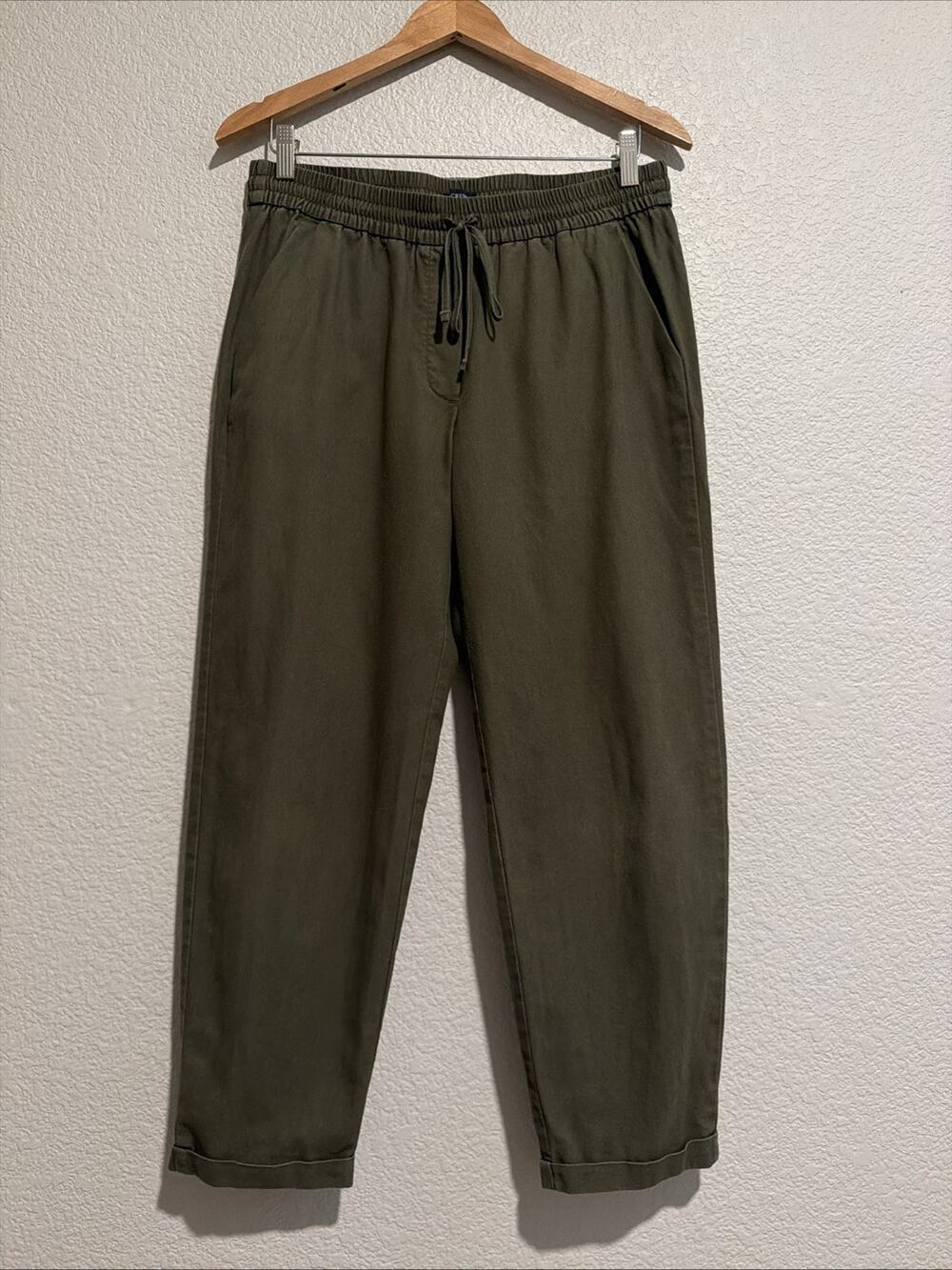J Crew Pants Coastal Lagenlook Cottage Boho Minimalist Luxury Linen Blend Crop